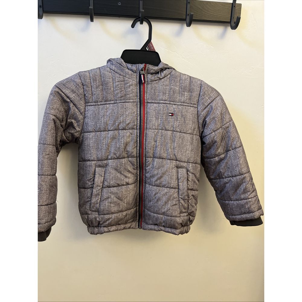 Youth 5/6 Tommy‎ Hilfiger Puffer Cost Gray